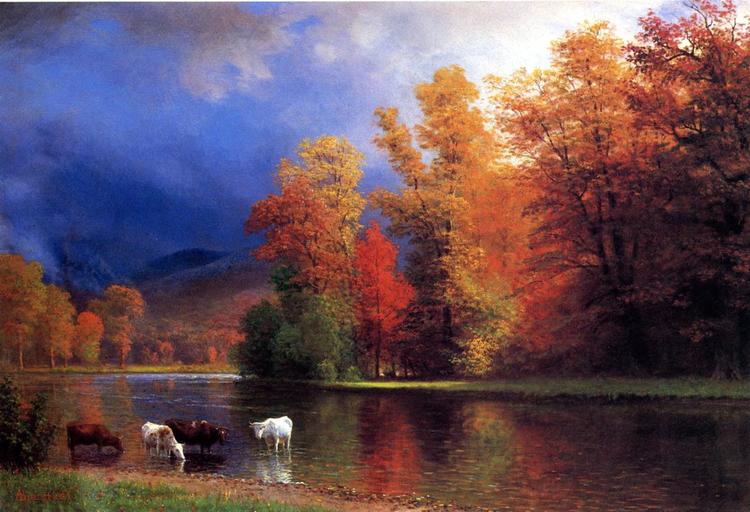 Albert Bierstadt Oil Painting On the Saco